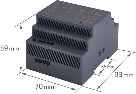 DIN-Schienen-Netzteil mit Ausgang 12V und Leistung 85W 7.1A