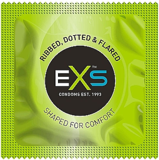 EXS Προφυλακτικά 100τμχ 56mm Λεπτά για Φυσική Αίσθηση με Ραβδώσεις Natural Vegan