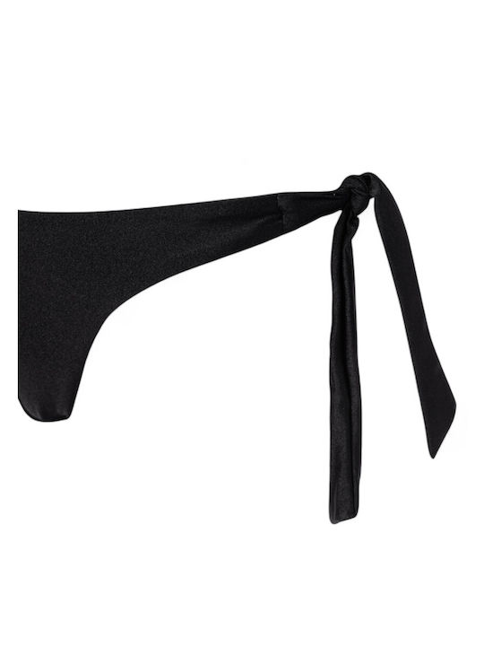 Nikama Bikini Slip with Ties BLACK