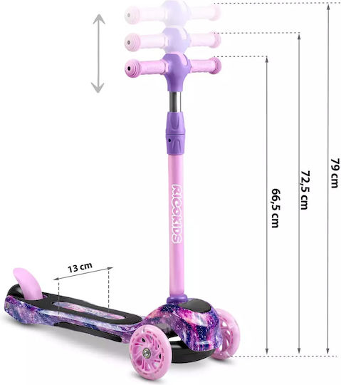 Ricokids Kids Scooter Piko 3-Wheel Violet - Pink