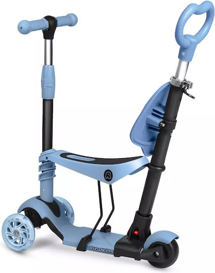 Ricokids Παιδικό Πατίνι Todi Τρίτροχο με Κάθισμα Μπλε