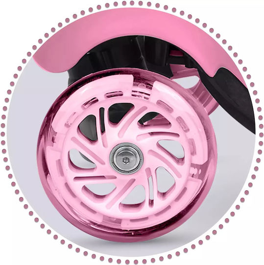 Ricokids Παιδικό Πατίνι Todi Τρίτροχο με Κάθισμα Ροζ
