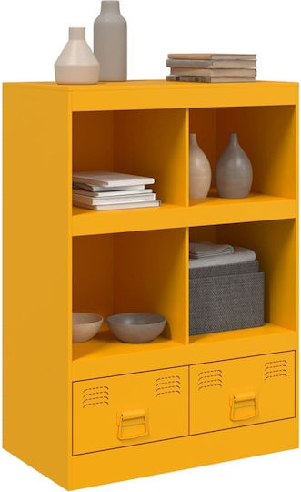 Bookcase Mustard 67x39x95cm