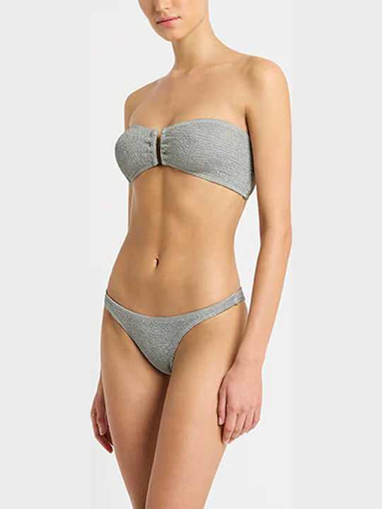 Strapless Bikini Top Γκρι