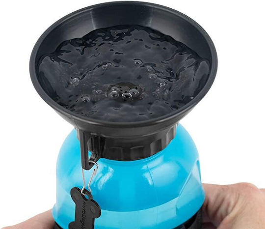Sticlă Apă pentru Câine & Pisică 500ml în Culoare Albastru