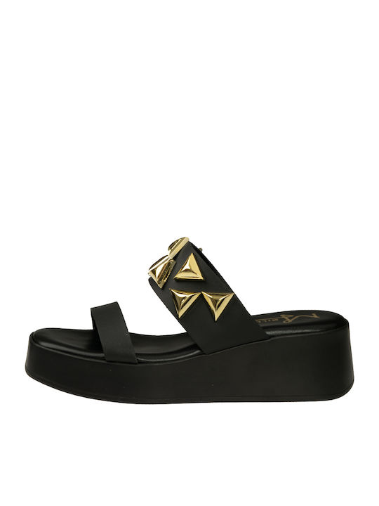 Γυναικεία Σανδάλια Flatforms Μαύρα