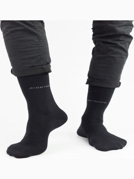 John Frank Bărbați Șosete Uni Black 1Pachet