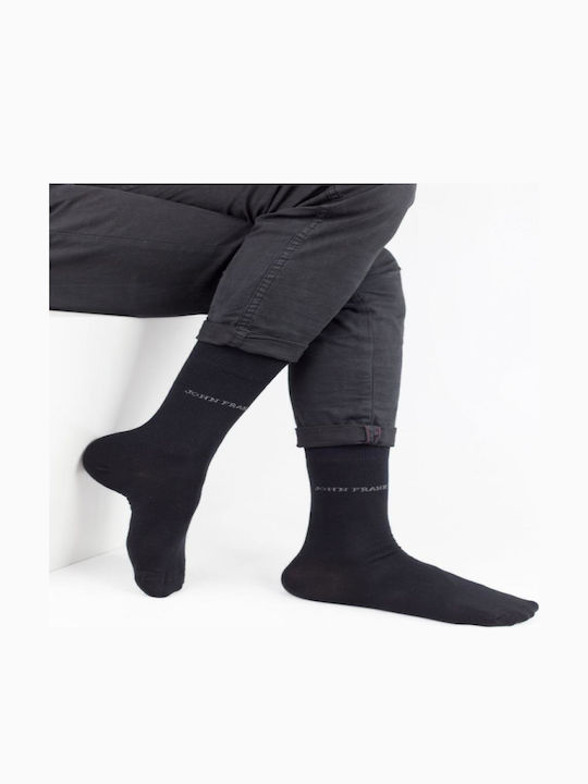 John Frank Bărbați Șosete Uni Black 1Pachet