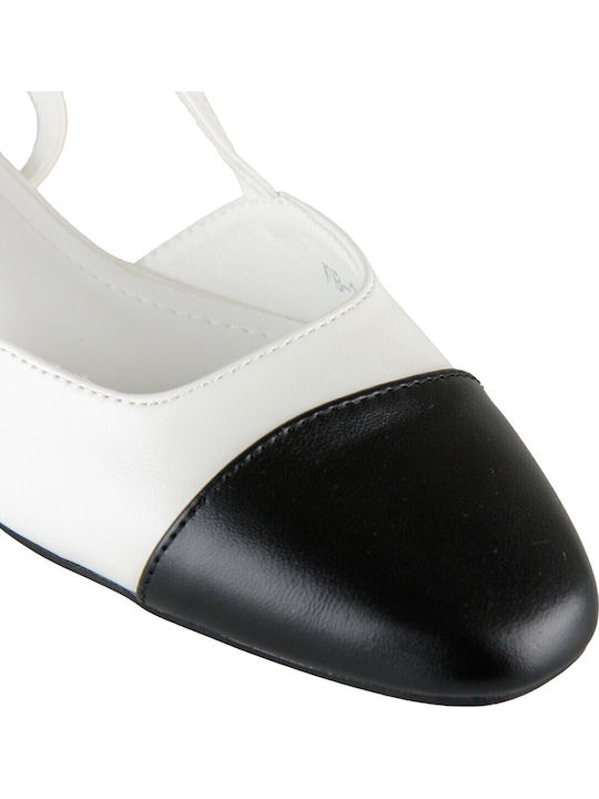 Ballerinas With strap White