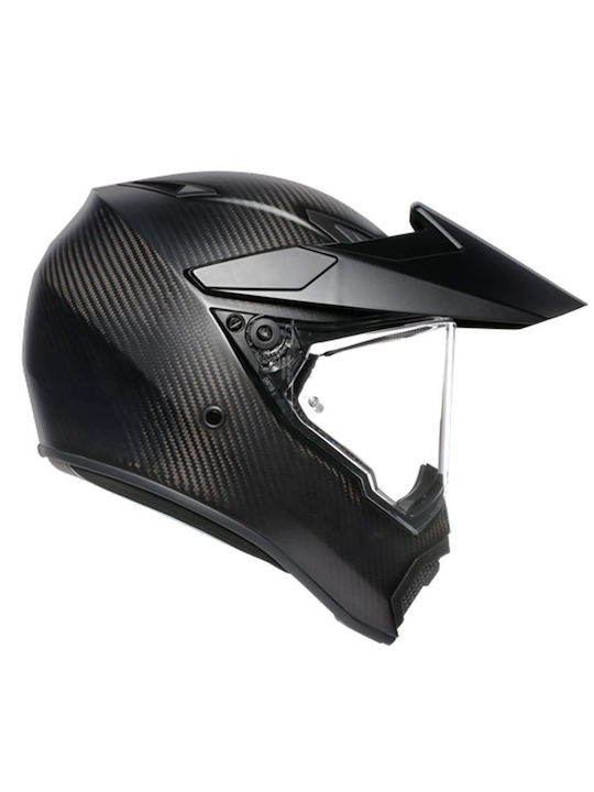 AGV Dual AX-9 Mono Matt Carbon Motorcycle Helmet On-Off ECE 22.06 1360gr with Pinlock