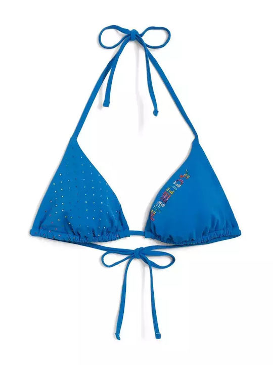 Triangle Bikini Top Blue