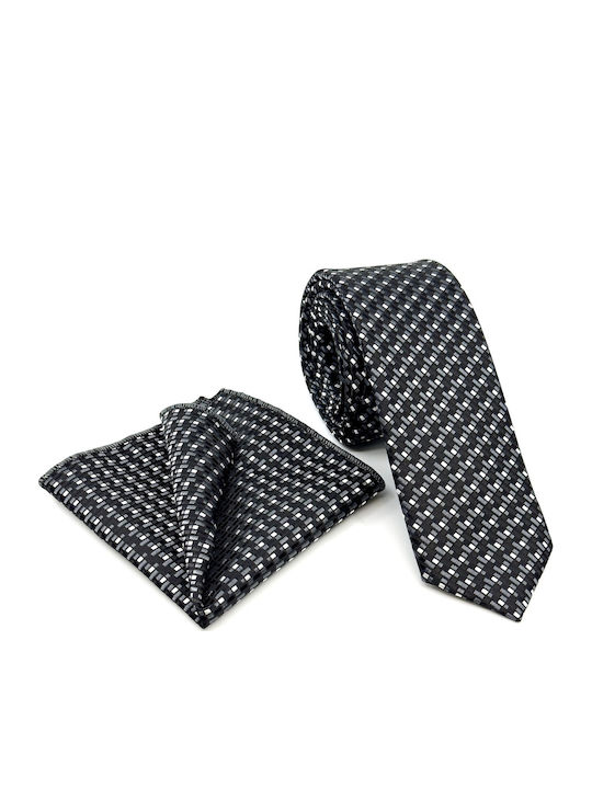 Legend Accessories Set de Cravată pentru Bărbați Tipărit în Culorea Negru