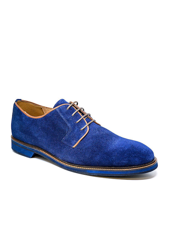 Leder Herren Freizeitschuhe Blau