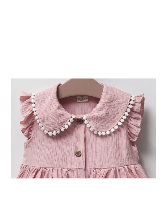 Trendy Shop Kids Dress Sleeveless Pink