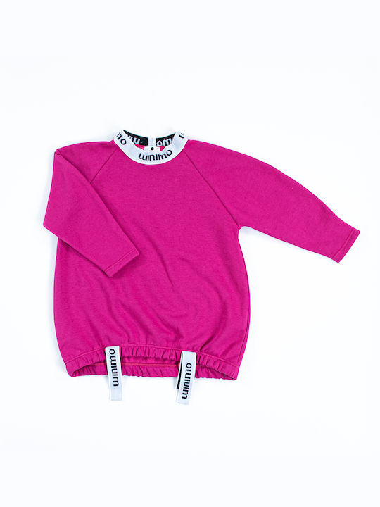 Minimo Sweatshirt Kids Dress Fuchsia