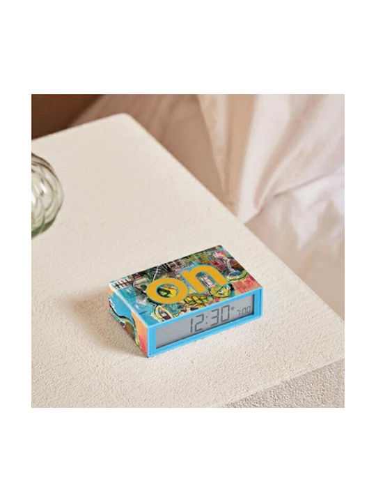 Lexon Flip+x Tabletop Digital Clock with Alarm Multicolour