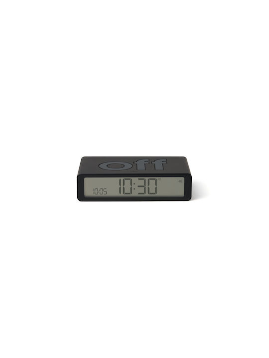 Lexon Flip Classic Tabletop Digital Clock with Alarm Light Blue