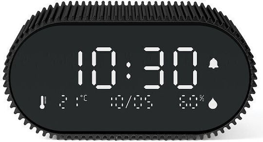 Lexon Ray Clock Ceas Digital de Masă cu Alarmă Negru LR155MN3