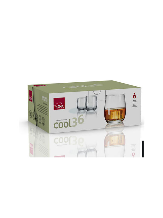 Rona Set de pahare Whiskey / pentru apa din Cristal 360ml 6buc