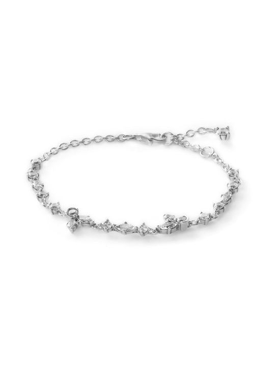 Pandora Necklace from Silver with Zircon