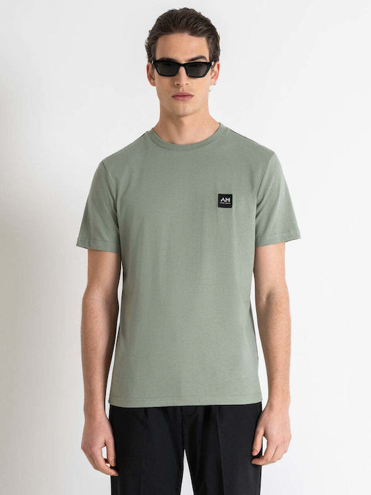 Antony Morato Men's Athletic T-shirt Short Sleeve Green