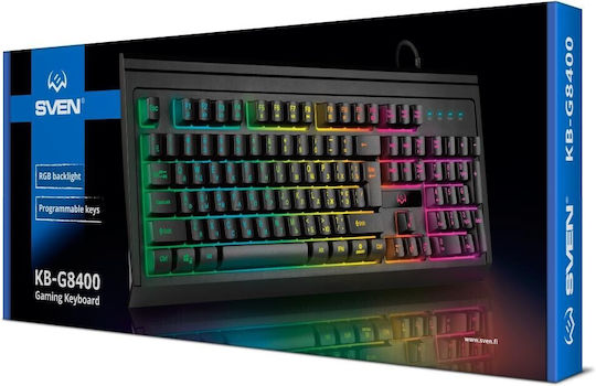 Sven KB-G8400 Gaming Πληκτρολόγιο με RGB φωτισμό (International English)