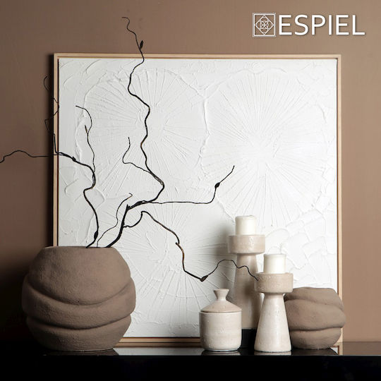 Espiel Διακοσμητικό Βάζο Τσιμεντένιο Καφέ Φ23.5xΥ23.5cm