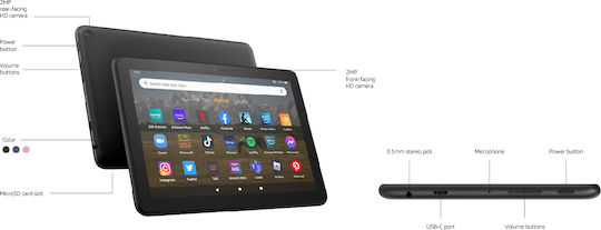 Amazon Fire HD 8 (2022) 8" Tablet (2GB/64GB) Black