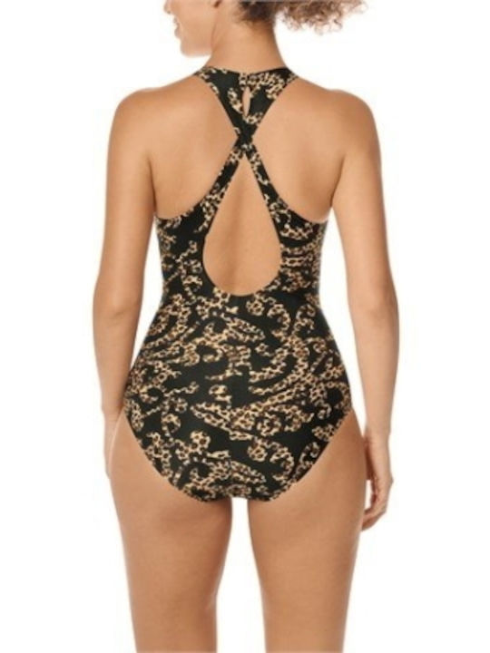 Amoena One-Piece Swimsuit Animal Print Black