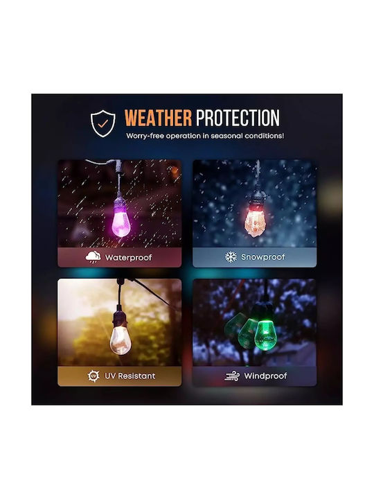 Luminiță Garland LED RGB