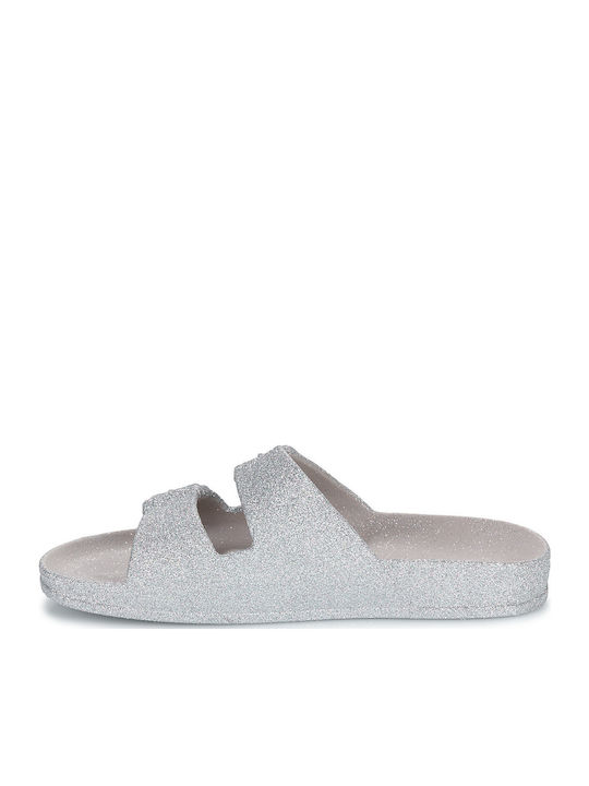 Frauen Flip Flops in Silber Farbe
