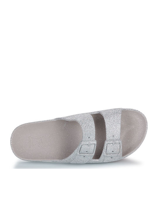 Frauen Flip Flops in Silber Farbe