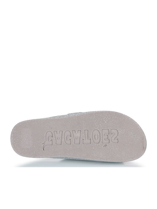 Frauen Flip Flops in Silber Farbe