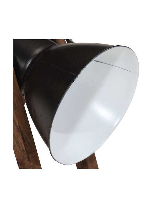 vidaXL Decorative Lamp Furniture Lamp with Socket for Bulb E27 Black
