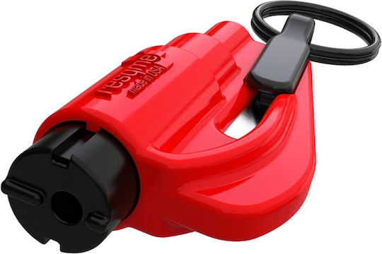 Resqme Resqme Auto-Notfallhämmer Automatischer Mechanismus mit Sicherheitsgurt-Schneider Rot