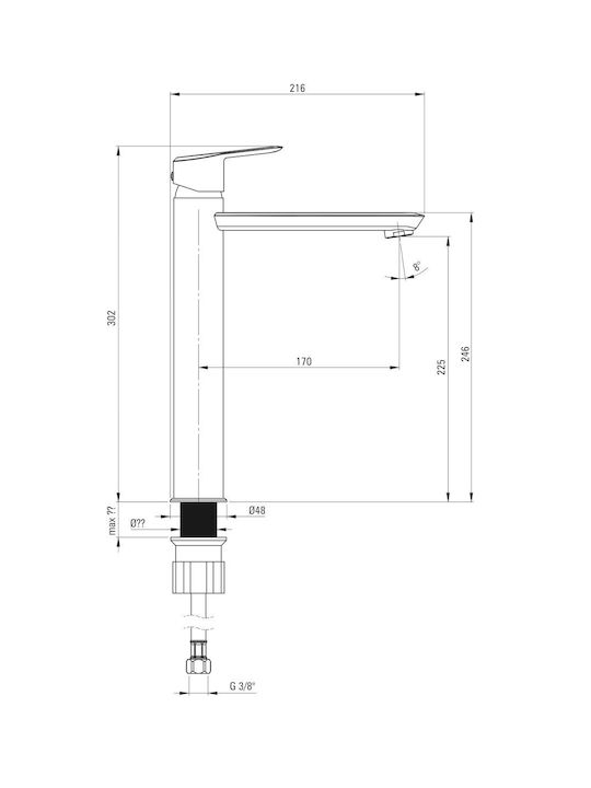 Deante Mixing Sink Faucet Gold