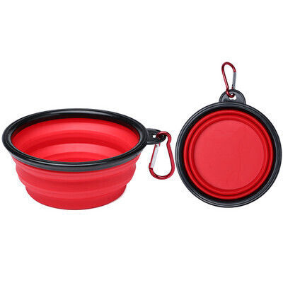 Plastic Bol Mâncare pentru Câine 300ml în Culoare Roșu