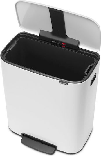 Brabantia Brabantia Kunststoff Mülleimer mit Pedal 60lt Weiß