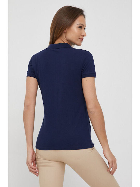 Ralph Lauren Damen Polo Bluse Kurzarm Navy