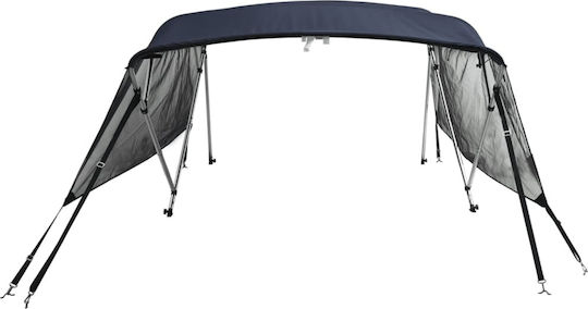 vidaXL Tenta Barca Aluminiu M243xL170cm Gri Culoare