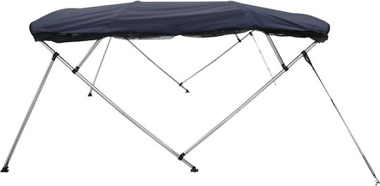 vidaXL Aluminium Boat Canopy L183xW185cm Gray