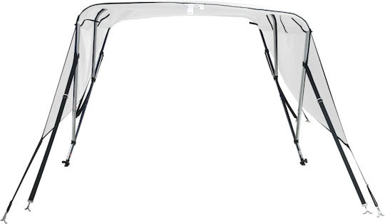 vidaXL Tenta Barca Aluminiu M183xL137cm Alb Culoare
