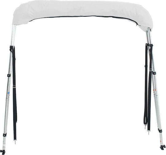 vidaXL Tenta Barca Aluminiu M183xL137cm Alb Culoare