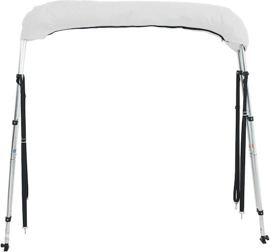 vidaXL Aluminium Boat Canopy L183xW137cm White