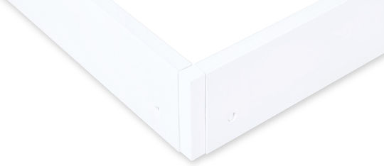 Support Frame for Lighting Fixtures made of Aluminum White