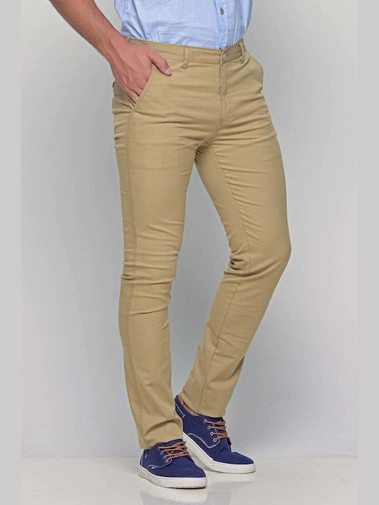 NYT Men's Trousers Chino in Slim Fit Beige