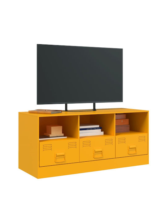 TV-Ständer Aus Metall Senfgelb Gelbe M99xP39xH44cm