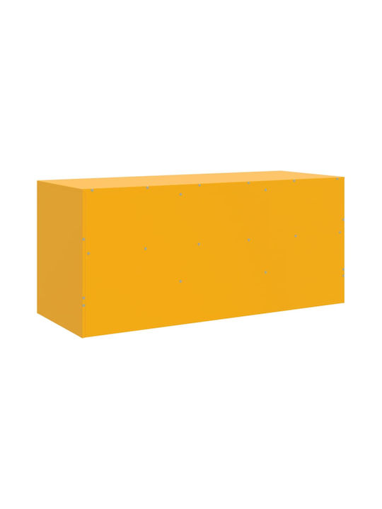 TV-Ständer Aus Metall Senfgelb Gelbe M99xP39xH44cm