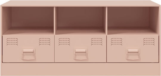 Έπιπλο Τηλεόρασης Μεταλλικό Ροζ Μ99xΠ39xΥ44cm
