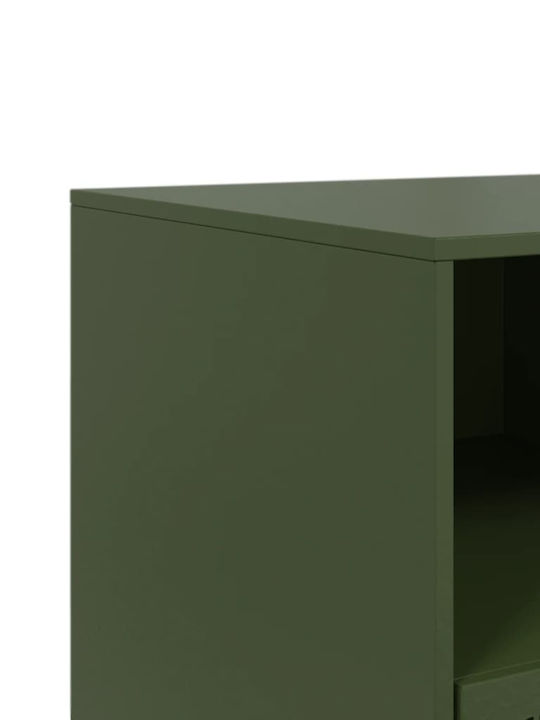 vidaXL TV-Ständer Metall Grün-Limette M99xT39xH44cm